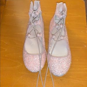 Girls pink flats